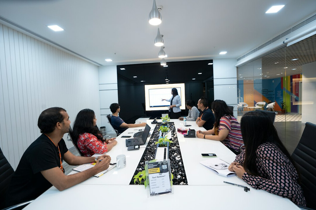 corporate team meeting