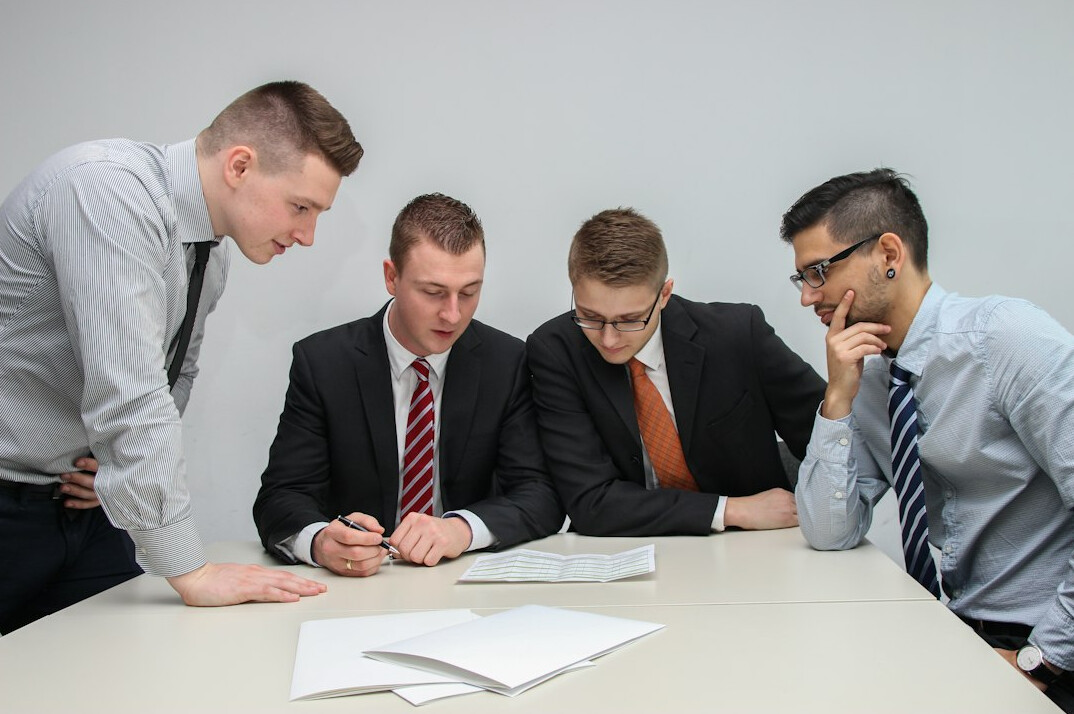 corporate team meeting