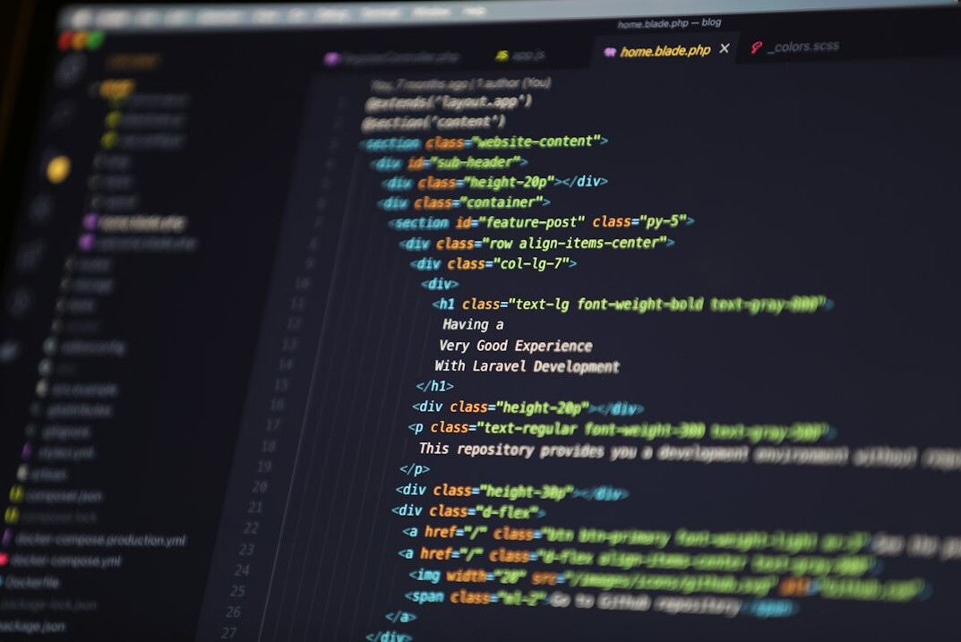 software developer coding