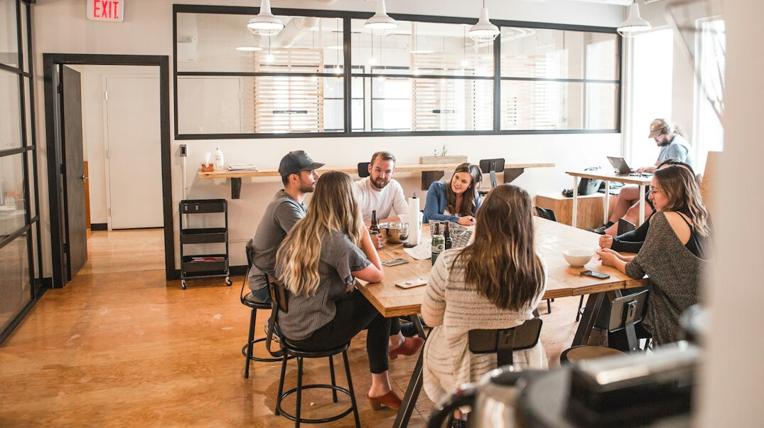 corporate team meeting