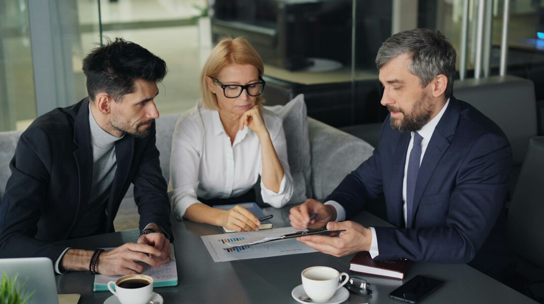 corporate team meeting